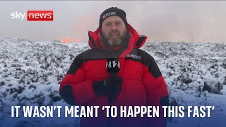 Iceland volcano: Cameraman says 'nobody expected eruption to happen so fast'