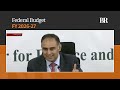 LIVE: Finance Minister addresses post budget press conference