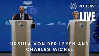 Ursula von der Leyen and Charles Michel debate in EU parliament