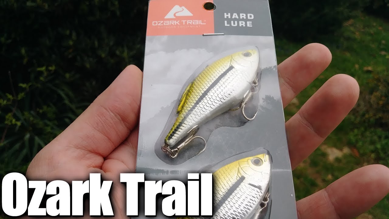 Bass Fishing With Cheap Fishing Lures From WalMart - Ozark Trail 