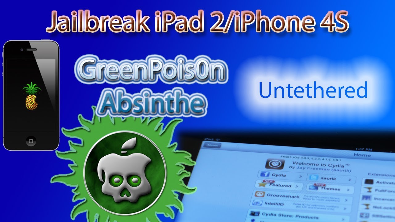 Jailbreak 5.1.1 Untethered iPhone 4S, iPad 3, iPod touch And More Using  Absinthe 2.0 [Video Tutorial]