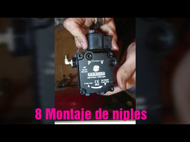 CAMBIAR BOMBA DE GASOIL EN CALDERA FERROLI SILENT K