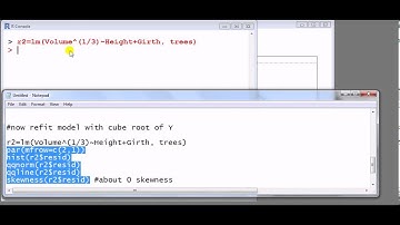 Statistics with R: Box-Cox transformation of the response in a linear regression model part 2