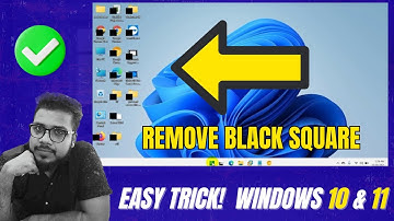 Remove Black Boxes on Desktop Icons in Windows 11 & 10 | How To Fix black Squares on desktop icons