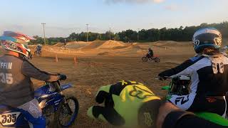 Practicing ruts on a rough track on the 450 at Dade City Mx