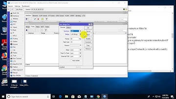 How to configure bridge network on MikroTik