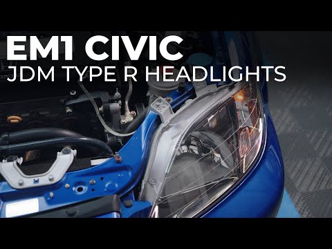 EM1 Civic Gets JDM Headlights