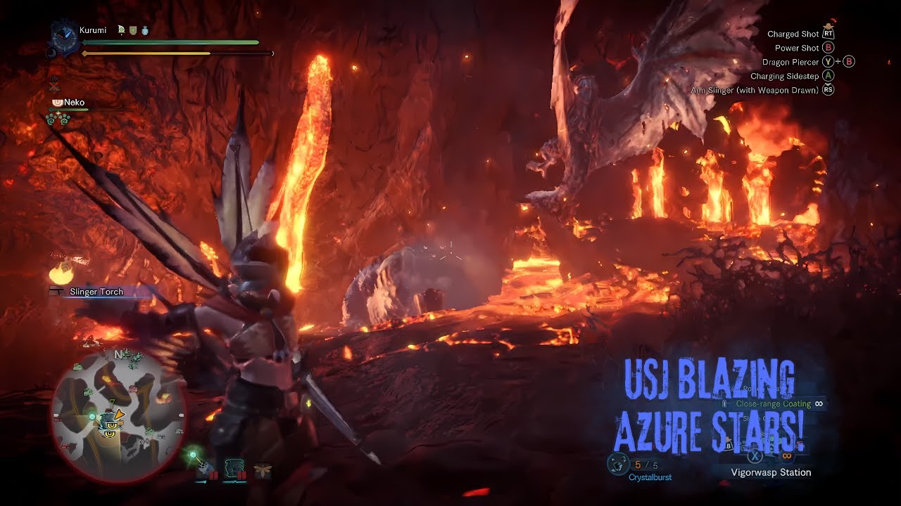 Monster Hunter World Iceborne USJ Blazing Azure Stars! YouTube
