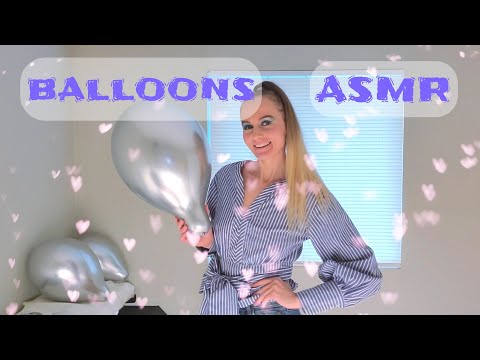 ASMR Silver Balloons | Blow-To-Pop And Nails Popping Balloons [ No Talking ]