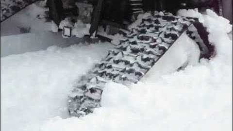 Polaris Ranger Crew With Camoplast Tracks In Deep Snow #2
