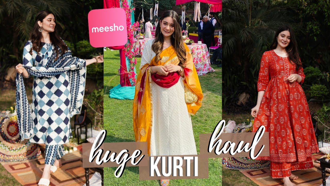 Meesho Kurti Haul | Starting From Rs.315 | Kurta Sets | Best Meesho Haul | Kurti  Haul | | Kurti, A line kurta, Haul