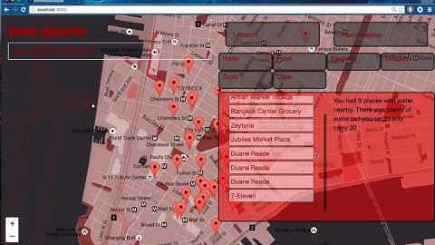 Zombie Apocalypse app using the Google Maps API