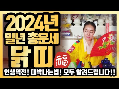 [띠별운세] 2024년 1년 총 닭띠 신년운세 #경남점집 #신년운세 #용한점집 #나이대별운세 #닭띠운세 #사주