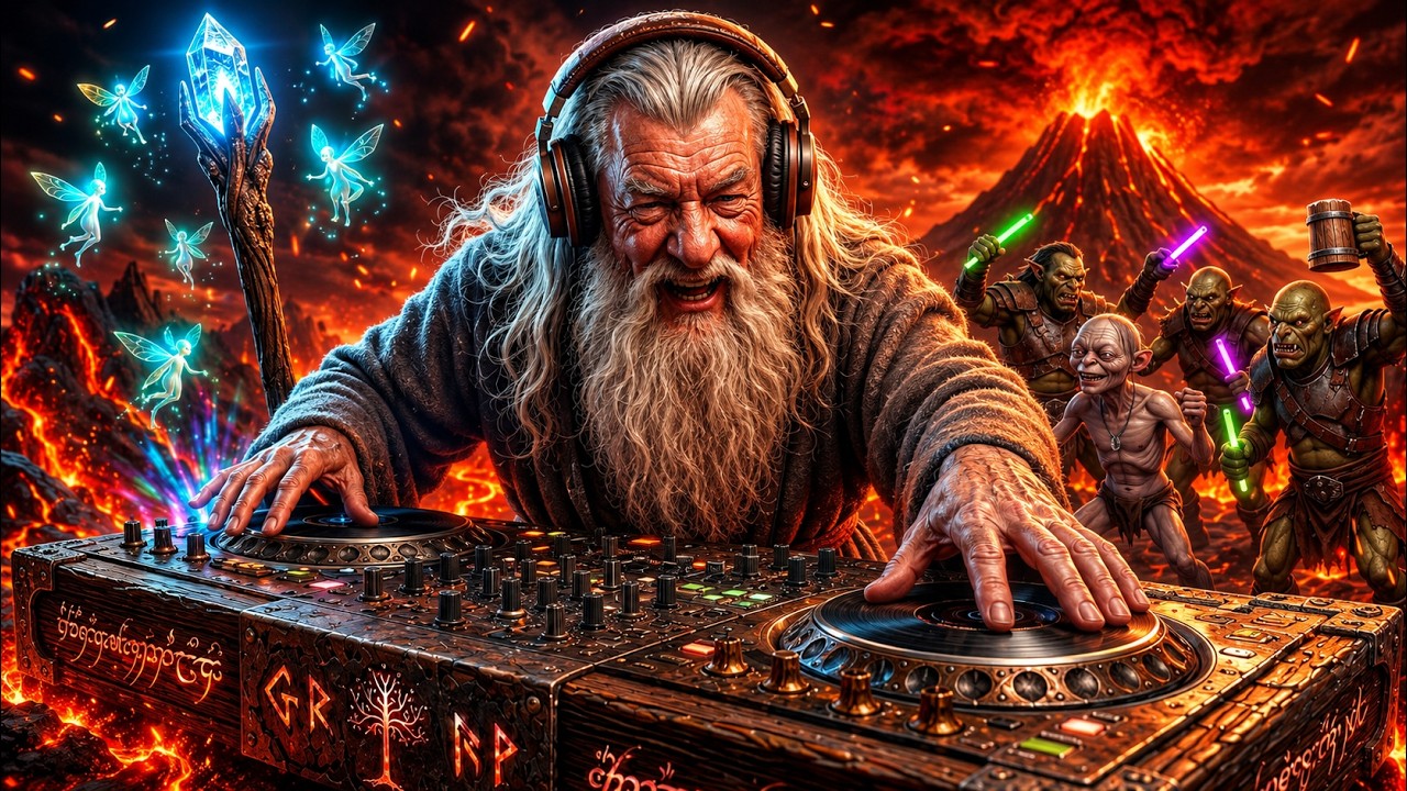 Gollum & Gandalf’s Orc Rave 🖤 Dark Fantasy Melodic Techno Deep House ...