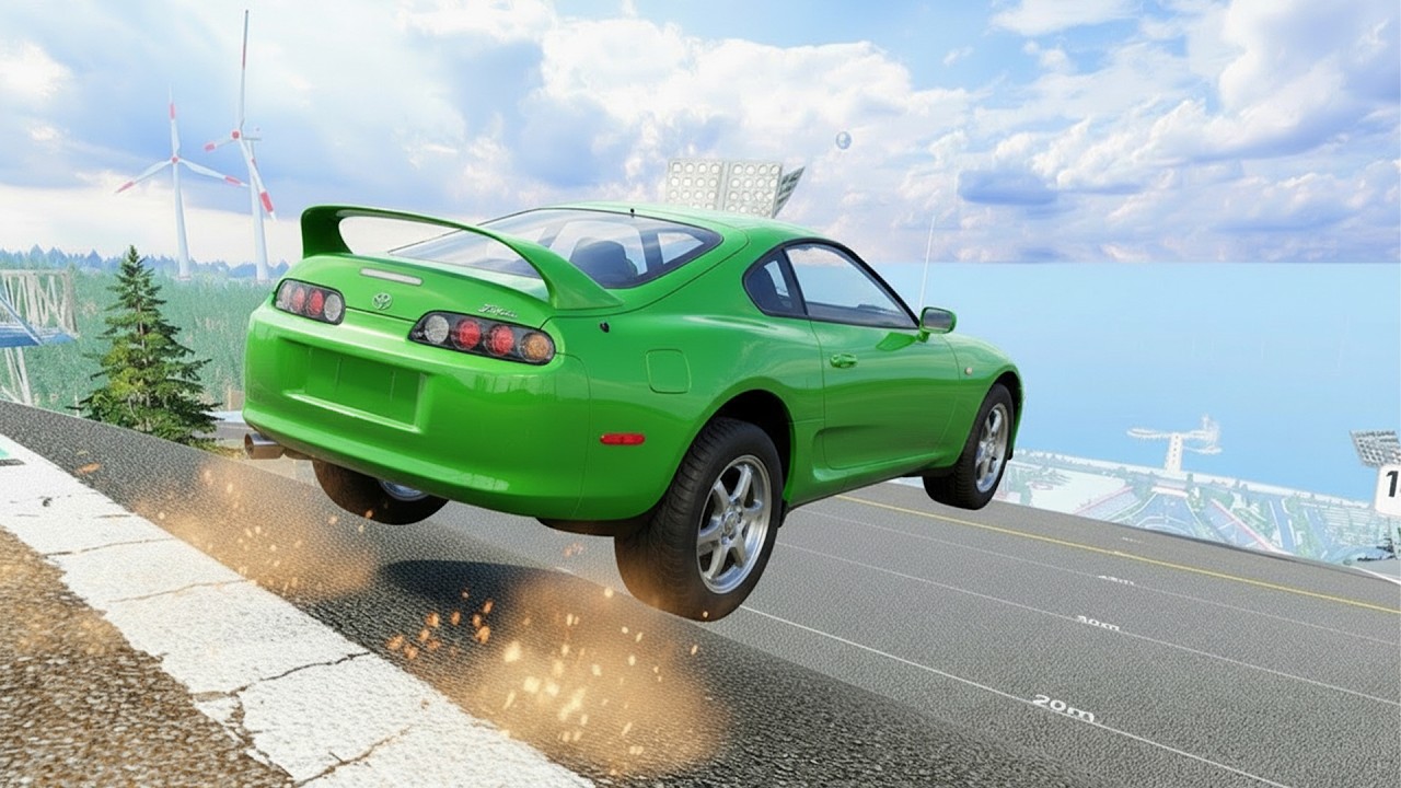 Big Ramp Car Jumps #3 | BeamNG Drive Realistic Crashes