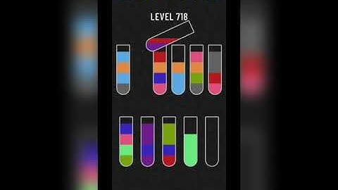 Water sort puzzle level 718