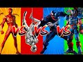 SUPERHERO COLOR DANCE CHALLENGE Iron Spider-Man vs White Spider-Man vs Venom vs Iron Man