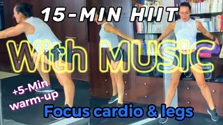 20-MIN HIIT | MUSIC as an Interval Timer | No Repeat, for All Levels & People who get bored easily🔥 screenshot 3