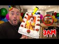 DO NOT GIVE BIRTHDAY CAKE TO RONALD MCDONALD AT 3 AM!! (HE TURNED ON US)