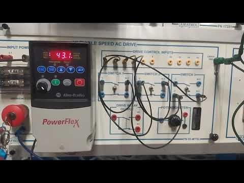 DC injection braking 1s by using PowerFlex4 - YouTube