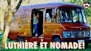 Luthière Nomade dans un camion 508D #camionaménagé #nomade #guitare