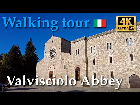 Valvisciolo Abbey, Italy【Walking Tour】With Captions - 4K