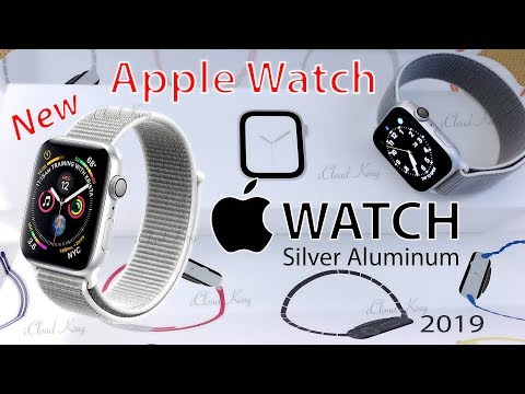 New!! Apple Watch Silver Aluminum Case with Seashell Sport Loop 44mm Series 4 Unbox!! an Review 2019