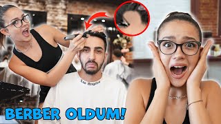 BİR GÜNLÜĞÜNE ERKEK KUAFÖRÜ OLDUM !