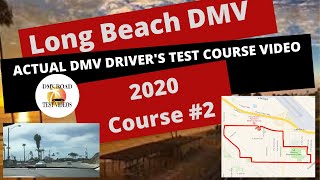 *ACTUAL TEST ROUTE* Long Beach DMV Drivers Route #2 Behind The Wheel Training Adult Education Course