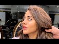 Nikki tamboli new hair color transformation by sahil ali hair artist