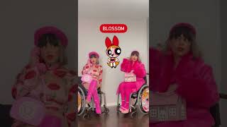 Outfits inspired by The #PowerpuffGirls 💚💗💙 #CartoonNetwork #WheelchairFashion #OutfitInspo