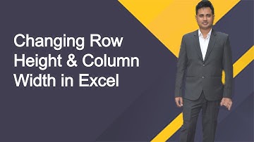 How to Change Row Height & Column Width on Excel in Bangla