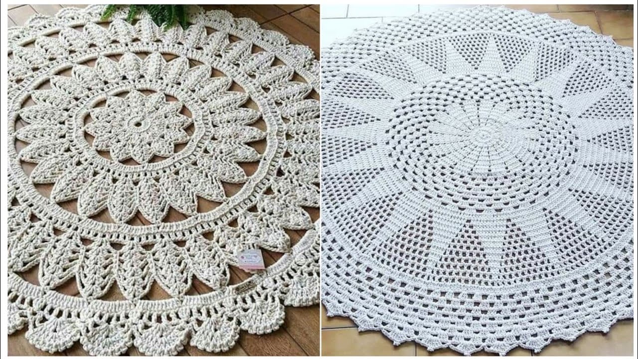 111 различных идей круглых узоров для вязания крючком филейных накладок на стол 