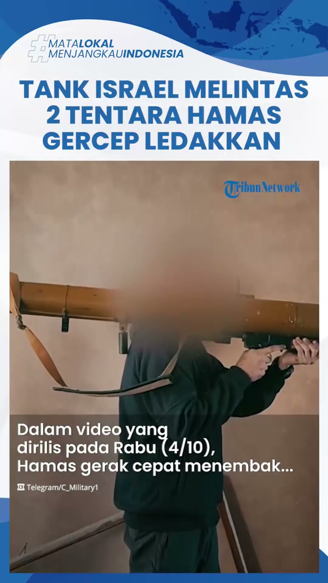 Kerja Sama Tentara Hamas Tembak Dua Tank Israel yang Melintas di Depannya, Kendaraan Zionis Meledak
