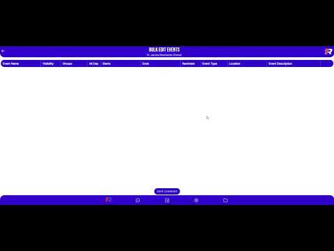 How to Bulk Edit Events