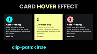 Card Hover Effect using Html & Css | Responsive