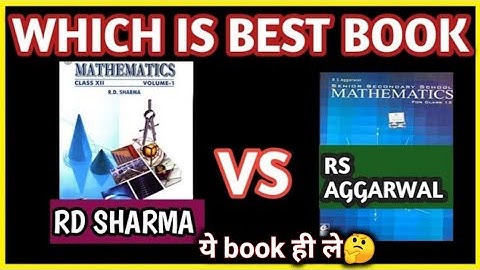 RD SHARMA VS RS AGGARWAL 🤔 WHICH ONE IS BEST FOR CLASS 11 AND CLASS 12|BEST MATHS REFERENCE BOOK