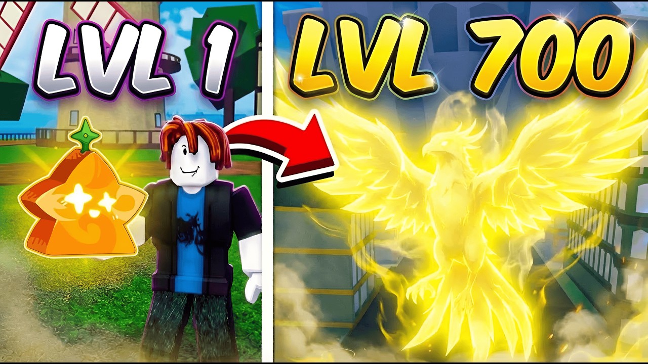 UPEI DO 1 AO 700 COM A LIGHT no BLOX FRUITS!!