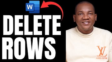 How to Delete a Row in MS Word Table | Microsoft Word Tutorial