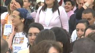 Video thumbnail of "Al centro del presente,"sottopalco" live Pentecoste dei giovani,PEDARA 2006,(Catania) gen rosso I"