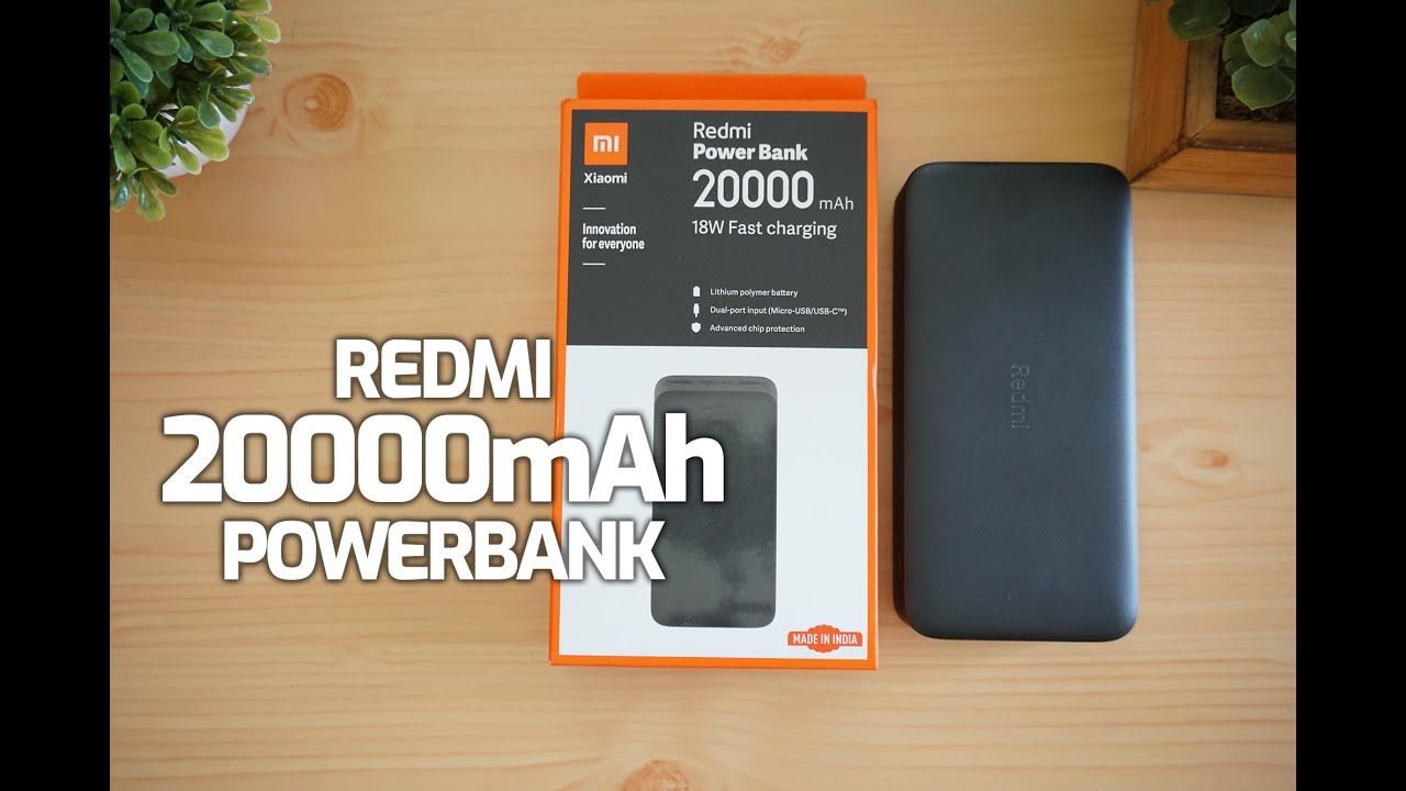 20000 Mah Redmi 18w Fast Charge