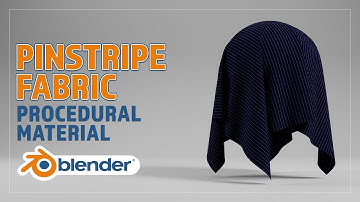 CREATE A PROCEDURAL PINSTRIPE FABRIC MATERIAL FOR BLENDER