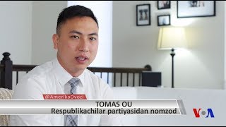 Kongressga saylanishga harakat qilayotgan yosh yigit