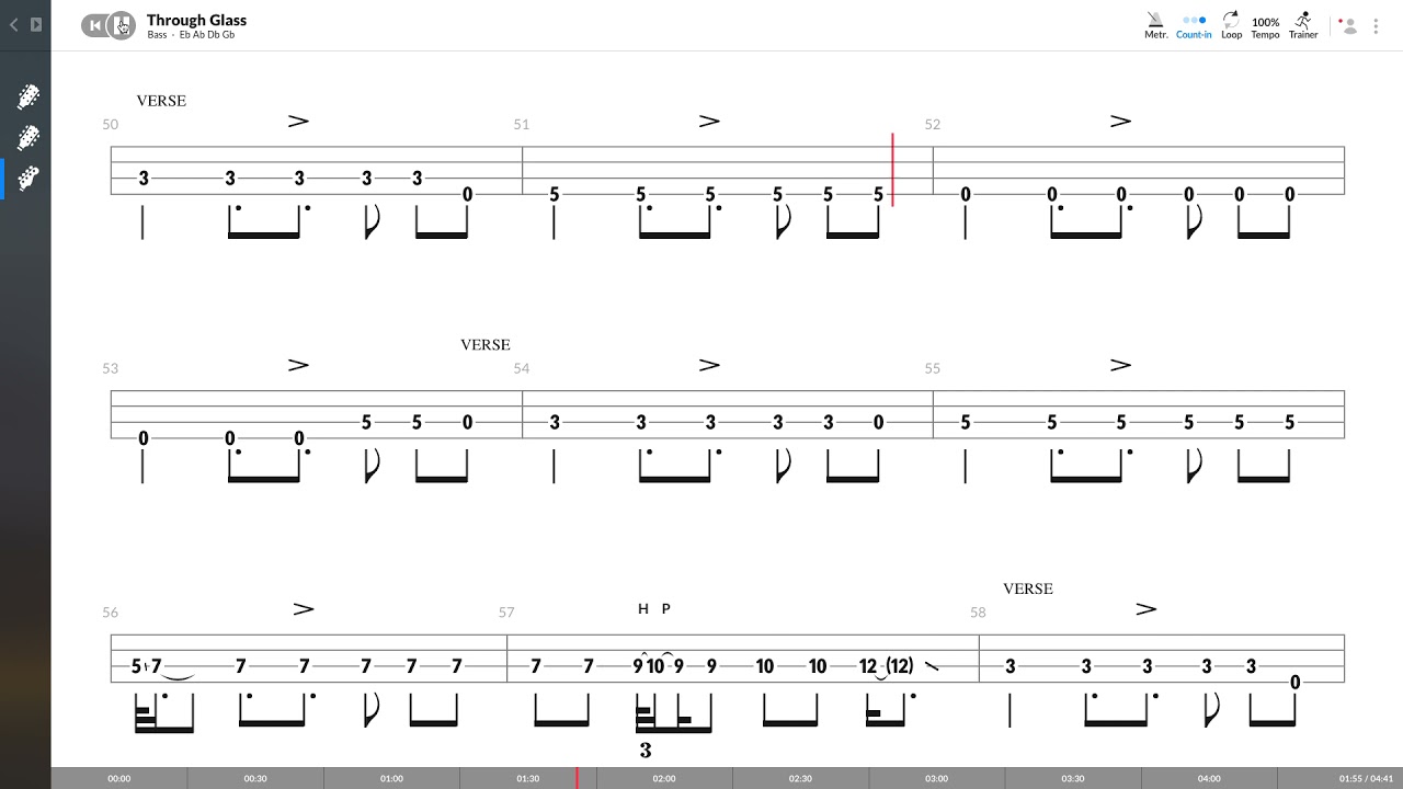 stone sour through glass guitar pro tab download