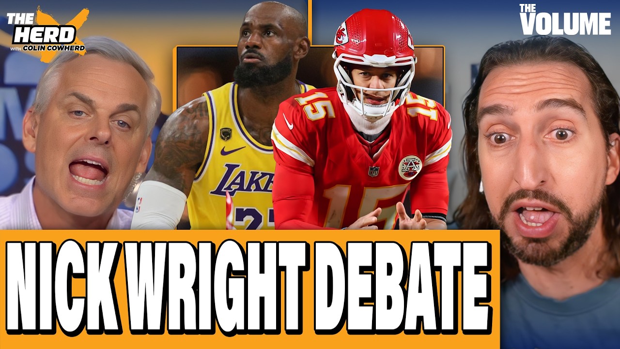 Nick Wright DEBATE: Top 10 NFL QBs, Mahomes vs. Allen + LeBron & Warriors | Colin Cowherd: THE HERD