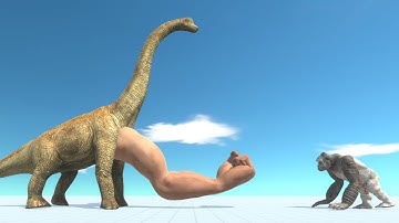 REALISTIC BRACHIOSAURUS vs EVERY UNIT - Animal Revolt Battle Simulator