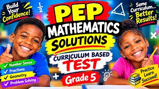 grade 5 pep  curriculum based test solutions #pep #mathematics #moe #education