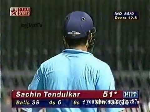 Tendulkar  Ganguly   252 Runs Opening Partnership   Vs Sri Lanka 1998