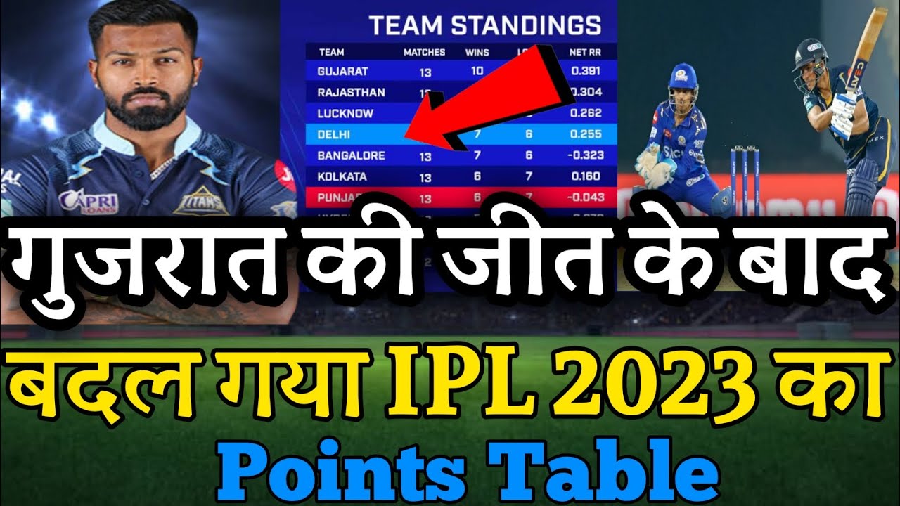 Ipl Points Table 2023|Gt vs Mi highlights|Today Ipl Points Table|