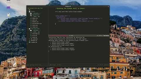 Emacs Django Shell demo